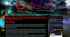 Desktop Screenshot of derailedhauntedhouse.com